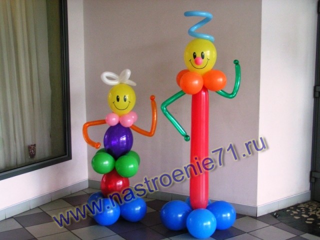 Клоуны из воздушных шаров