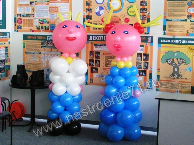 Школьники из воздушных шаров